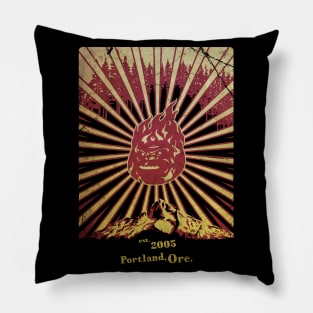 Retroposter (distressed) Pillow