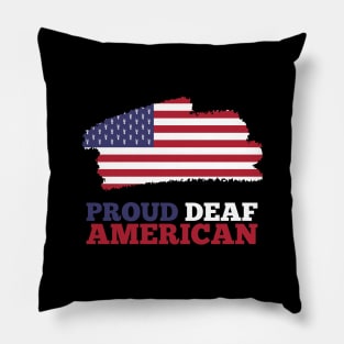 Proud Deaf American Sign Language Anti Bulling Campaign Pillow