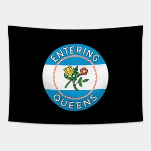 Entering Queens Tapestry