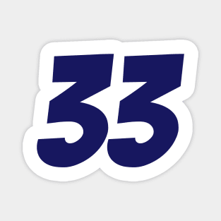 Max Verstappen 33 - Driver Number Magnet