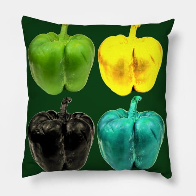 Bell Peppers Pillow by djmrice