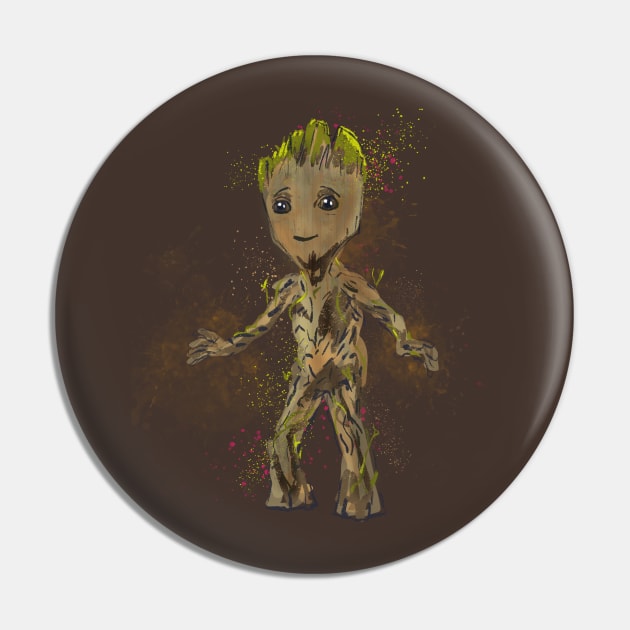 I am (baby) Groot Pin by MikeBrennanAD