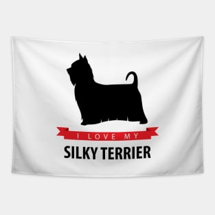 I Love My Silky Terrier Tapestry