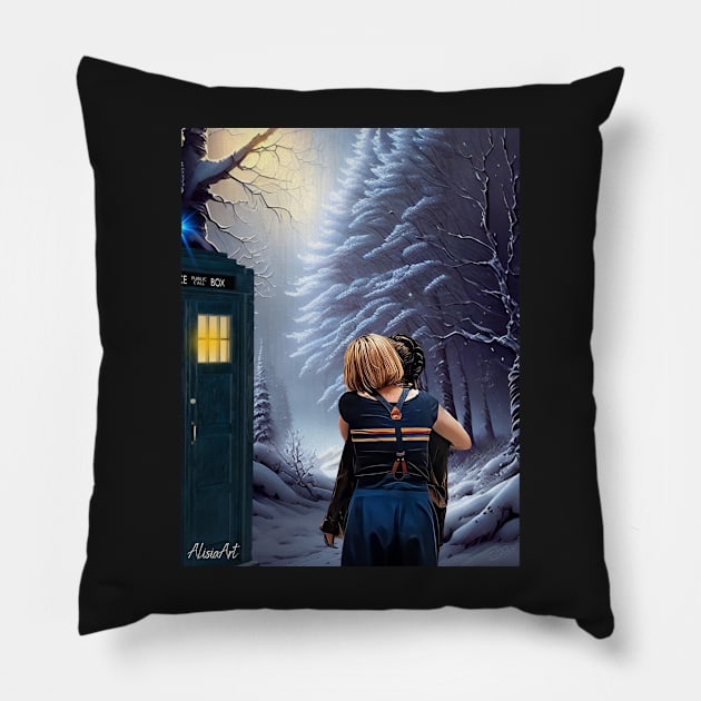 13th doctor / thasmin fanfiction fanart Pillow by AlisiaArt