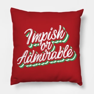 Impish Or Admirable Belsnickel Christmas Office Fan Xmas Holiday Pillow