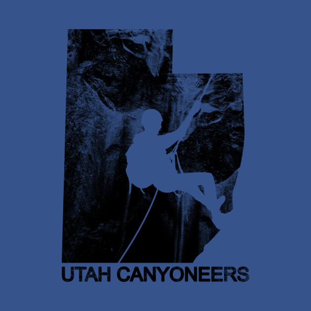 Discover Utah Canyoneers (Black) - Canyoneering - T-Shirt