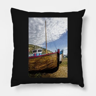 Fishing Boat Bows Pillow