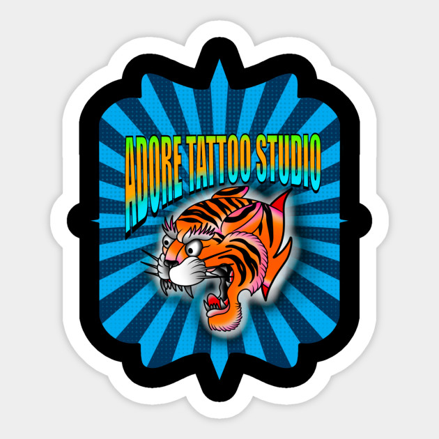 Adore Retro Tattoo Sticker Teepublic Au