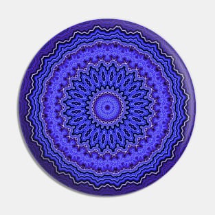 Blue Third Eye Chakra Mandala Pin