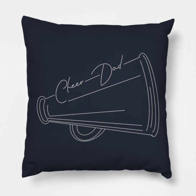 cheer dad Pillow by 752 Designs