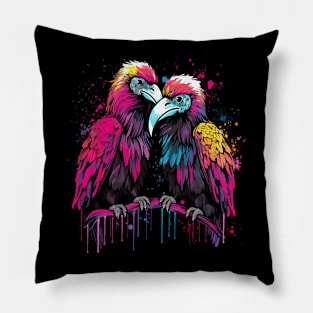 Vulture Couple Valentine Pillow