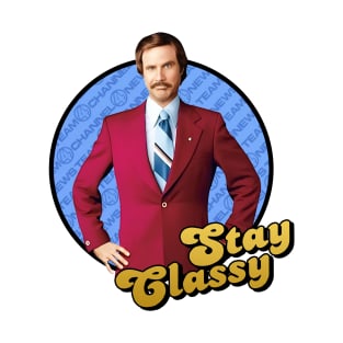 Anchorman Stay Classy Ron T-Shirt