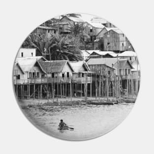 Stilt Houses on the Amazon River Pin