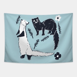 Fisher Martens Pattern in light blue Tapestry