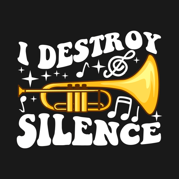 Funny Trumpet Player Art For Men Women Trumpeter Orchestra by artbooming