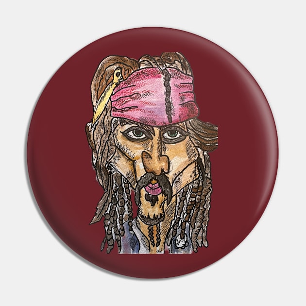 Jack Sparrow Pin by 78CustomPaintINK