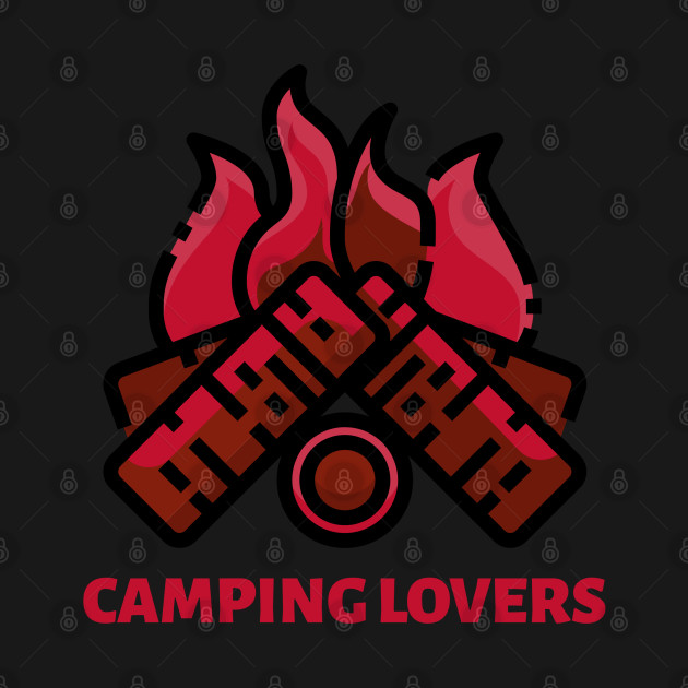 Discover Camping Lovers Campfire - Happy Camper - T-Shirt