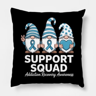 Support Squad Addiction Recovery Awareness Pillow