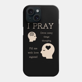 Anxiety Intrusive thoughts replaced by love Phone Case