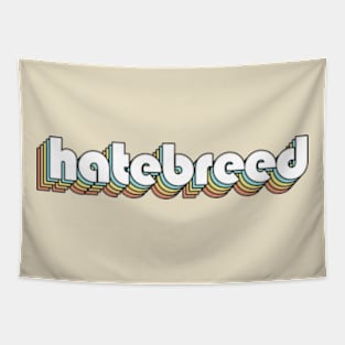 Hatebreed - Retro Rainbow Typography Faded Style Tapestry