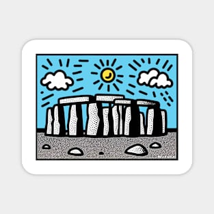 Stonehenge Pop Art Magnet