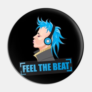 Feel The Beat Pin