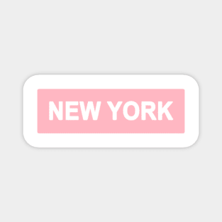 Pink New York Magnet