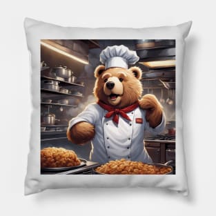 Teddy as a Chef Pillow