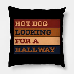 Hot Dog Looking For A Hallway Fast Food Pillow