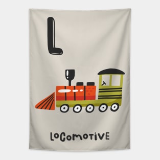 L is Locomotive Tapestry