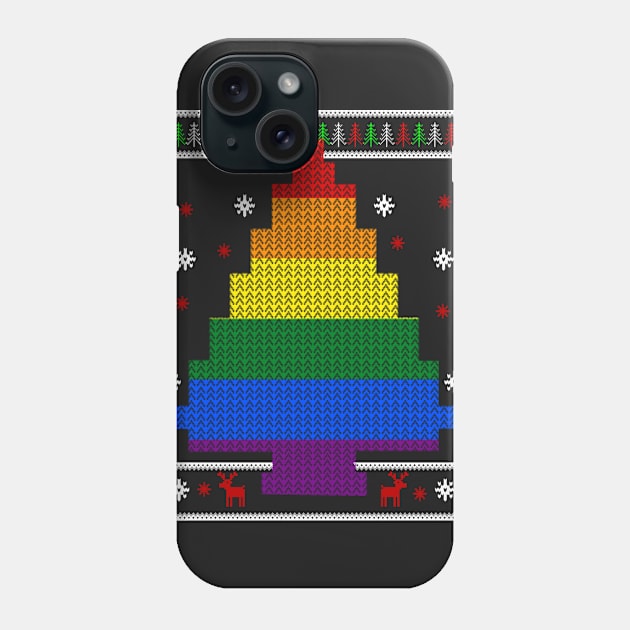 LGBT Christmas Tree T-shirt Phone Case by songngammo6