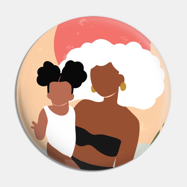 Mother and Daughter Pin by DomoINK