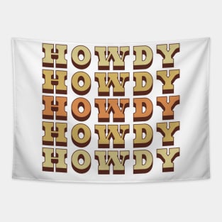 Howdy Western Tapestry