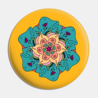 Mandala flower v3 Pin