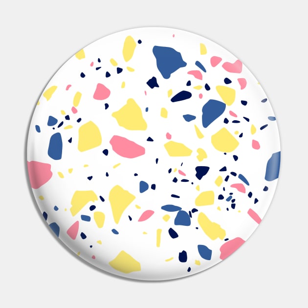 Terrazzo Party 2020 Pink Yellow Pin by ninoladesign