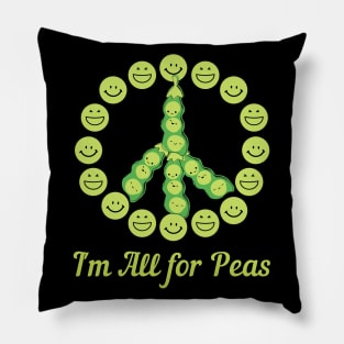 I'm All For Peas Pillow