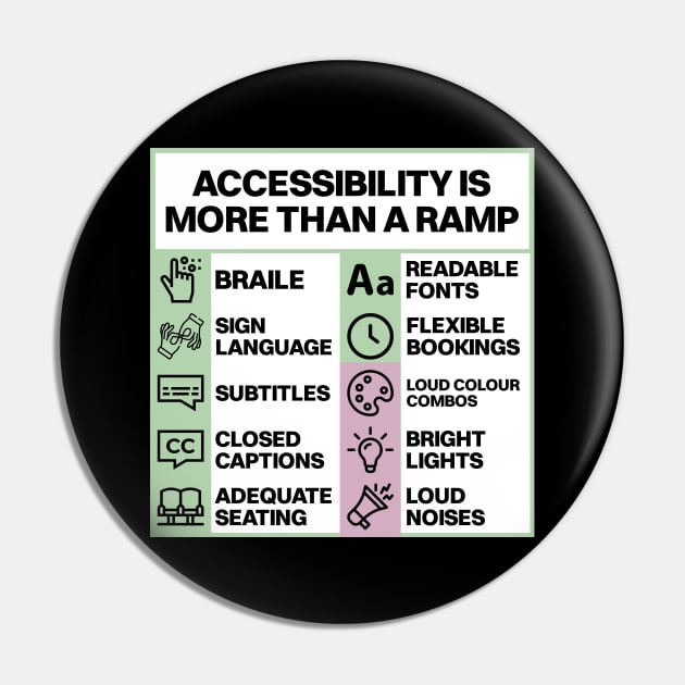 Accessibility Is More Than A Ramp - Be Accessible Pin by Football from the Left