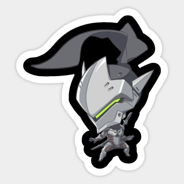 Overwatch Genji Cute Spray Overwatch Sticker Teepublic