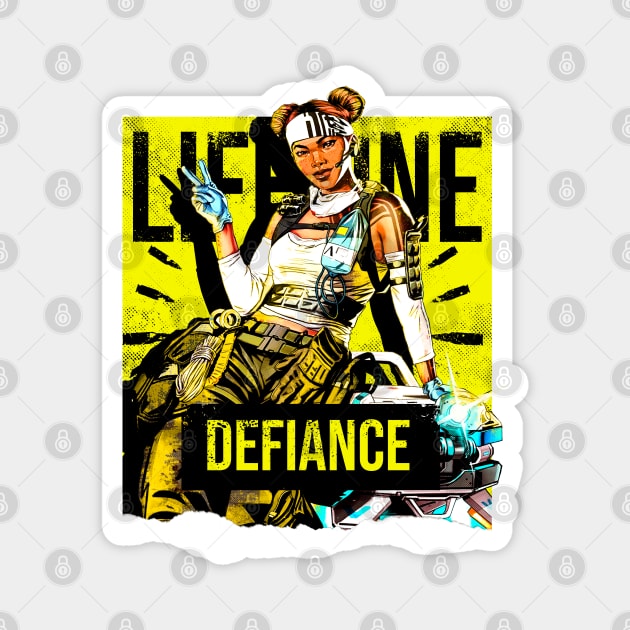 Apex Legends Lifeline Defiance Magnet by LucioDarkTees