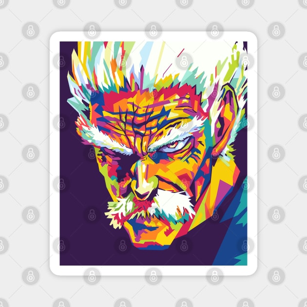 silver fang wpap Magnet by cool pop art house