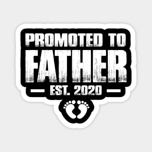 Promoted to Father 2020 Funny Father's Day Gift Ideas New Dad Magnet