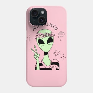 kawaii alien queen Phone Case