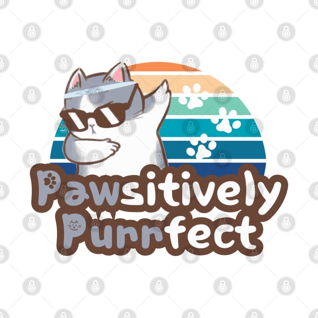 Pawsitively Purrfect cool cat and sunset by suhwfan