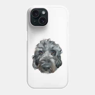 dog head vector art Phone Case