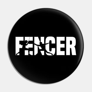 Fencer (white) Pin