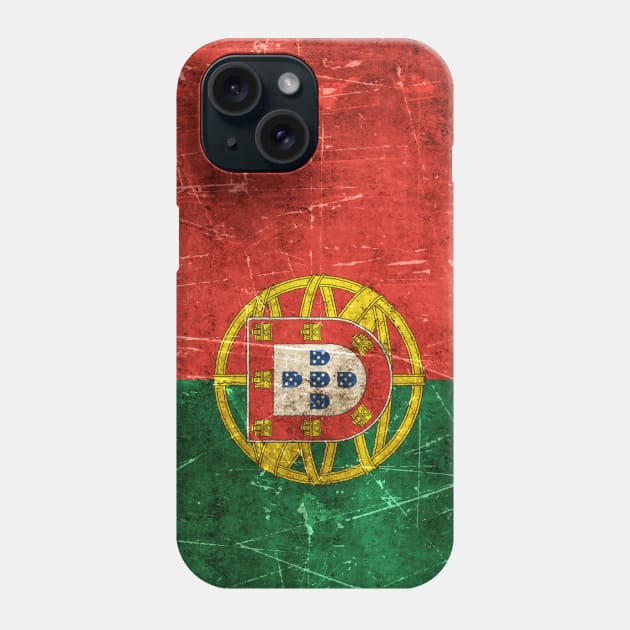 Vintage Aged and Scratched Portuguese Flag Phone Case by jeffbartels