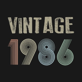 Vintage 1986 34th Birthday Gift Men Women T-Shirt