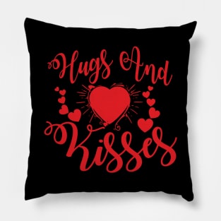 Hugs Kisses Valentine Wishes Shirt, Valentines Day Shirt, Women Valentine Shirt, Family Matching Shirts, Gift for Her, Mom Shirt, Hugs Shirt Pillow