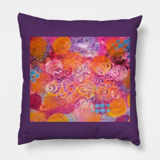 Dream Cloud Series - Orange Fluffy Clouds Pillow