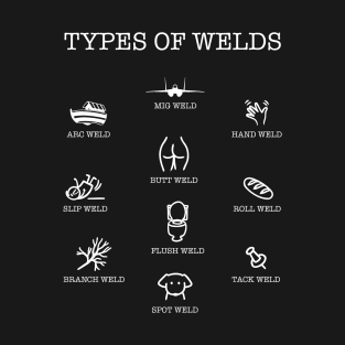 Funny Chart of Types of Welds T-Shirt